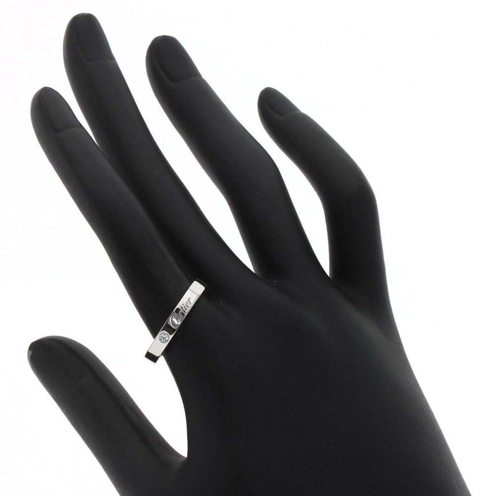 CARTIER Authentic Silver Diamond Ring - Picture 5 of 8